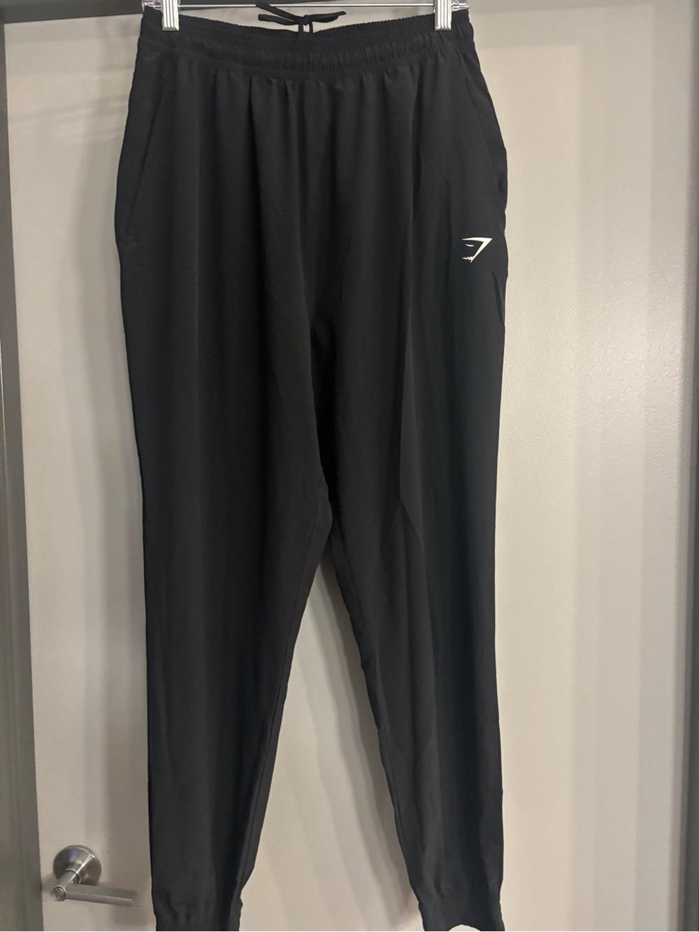 Gymshark Women’s Black Joggers with Contrast Logo